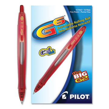 Pilot® G6 Gel Pen, Retractable, Fine 0.7 Mm, Blue Ink, Blue Barrel freeshipping - TVN Wholesale